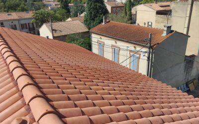 Vue d'un toit nettoyé à Castres